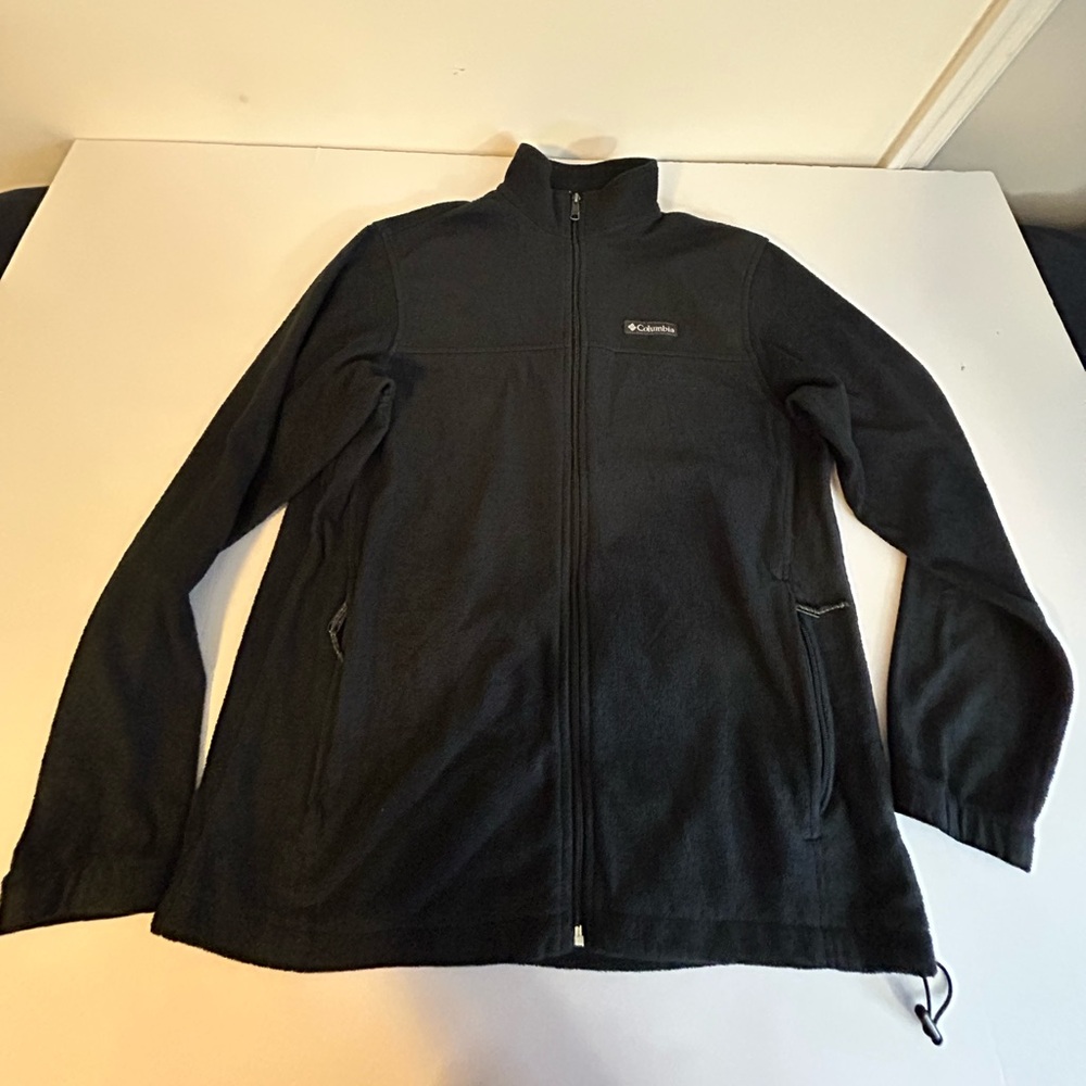 Columbia Black Lightweight Full-Zip Fleece Jacket